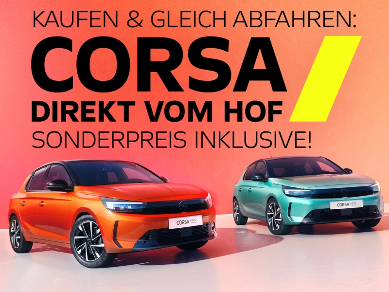 [[Lagerverkauf:]] [[Opel Corsa]] [[jetzt ab € 16.480,–]]
