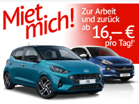 Für Pendler: Mietwagen schon ab 16,- € 