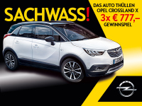 Gewinne 3x € 777,— mit dem Opel Crossland X: jetzt auf Facebook!