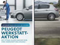 Gewinnspiel: Peugeot zahlt Ihre Werkstatt-Rechnung