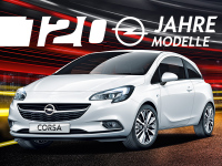 Jetzt bei uns: Der Opel Corsa als „120 Jahre“-Sondermodell