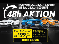 Nur 48 Stunden: Ihr neuer Opel zu Traumkonditionen