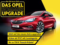 Opel Sommer-Upgrade: Astra, Corsa und Mokka X ab¹ 99,— € im Monat