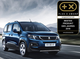 Plus X Award 2018 geht an Peugeot: "Beste Marke" und "Bestes Produkt"